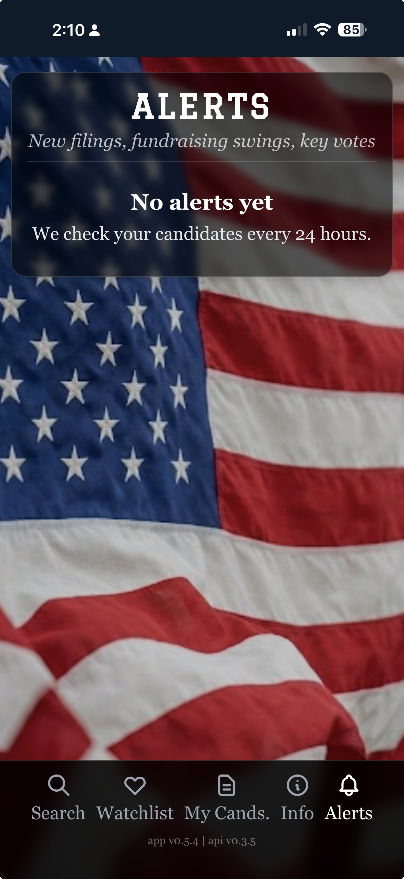 Candidate Watch — Alerts