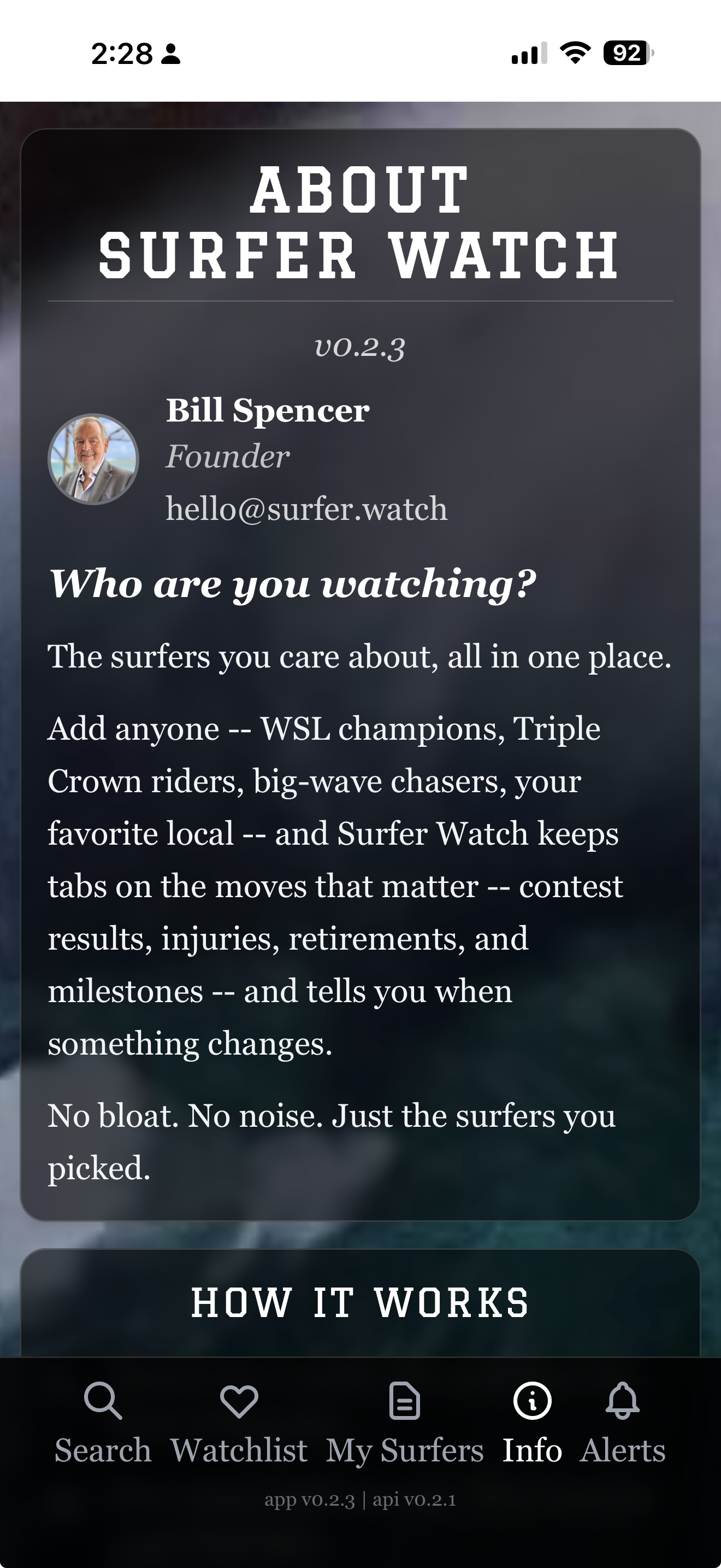 Surfer Watch — Alerts